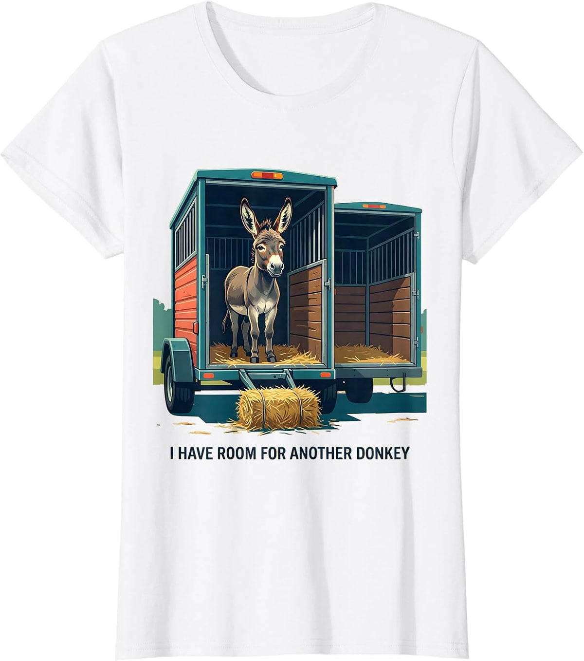 Women's I Have Room For Another Donkey Funny Donkey Lover Animal T-Shirt - White