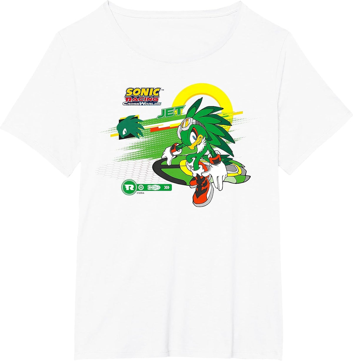 Sonic Racing CrossWorlds - Ready to Roll Jet T-Shirt - White