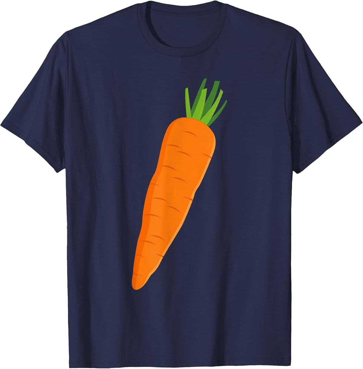 Matching Couple Costume Kid Funny Vegetable Carrot Halloween T-Shirt - Navy Blue