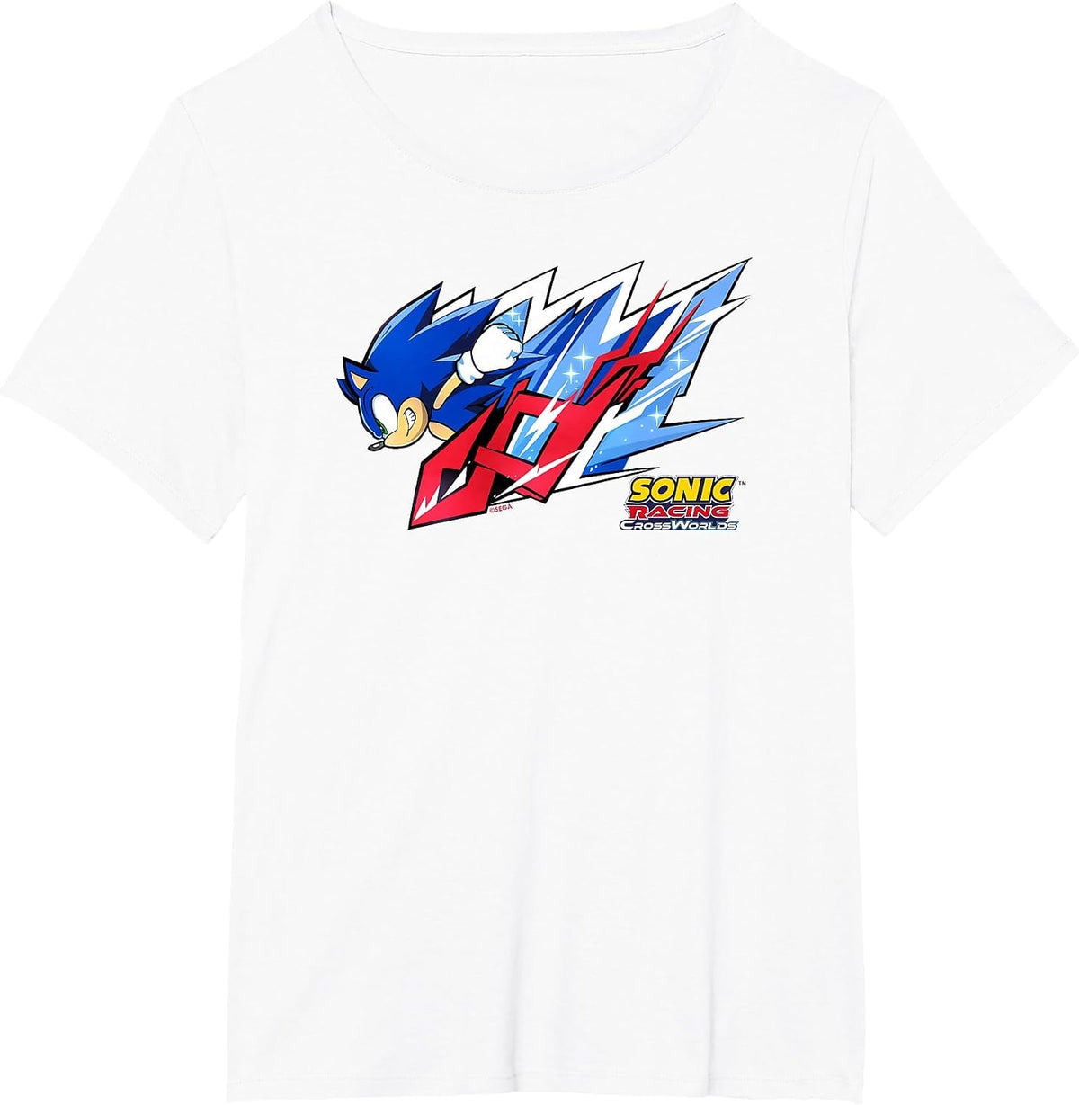 Sonic Racing CrossWorlds - Sonic Decal T-Shirt - White
