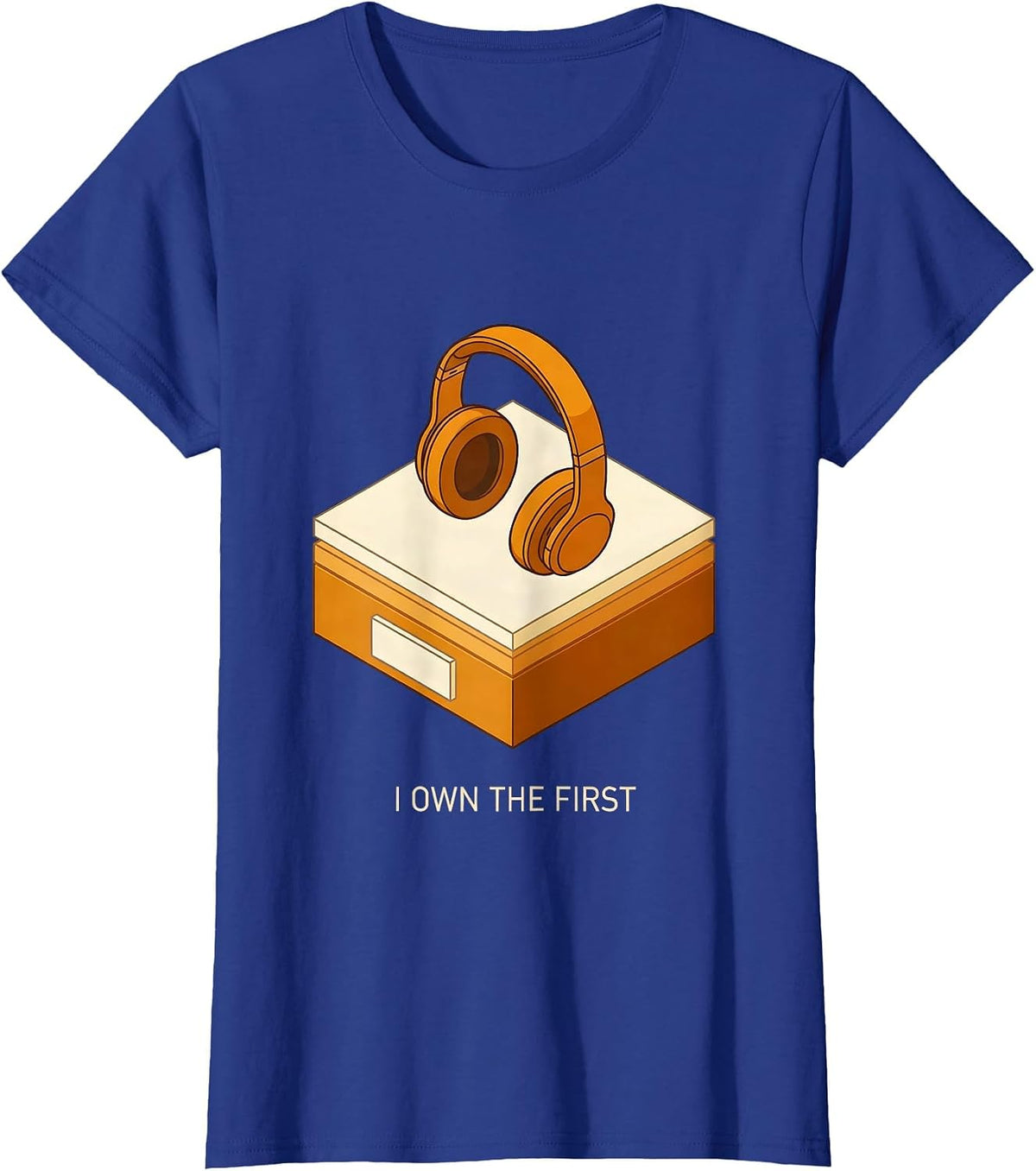 Women's I Own The First 911 Dispatcher Thin Yellow Line Pride T-Shirt - Royal Blue