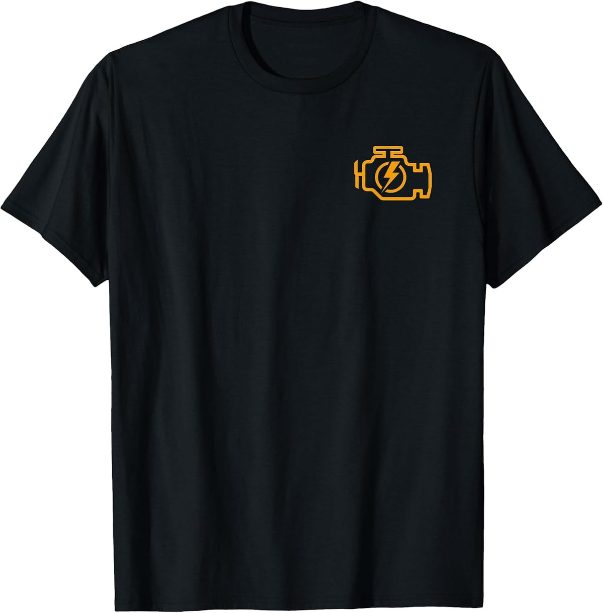 Check Engine Light CEL Fun AUTO CAR Mechanic Repair TEES T-Shirt - Black