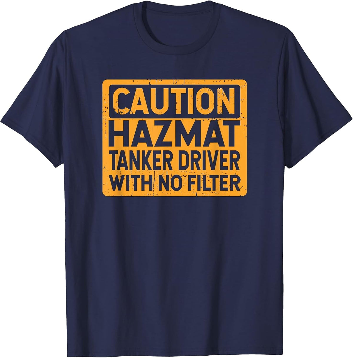 Dangerous Goods Tanker Without Filter T-Shirt - Navy Blue