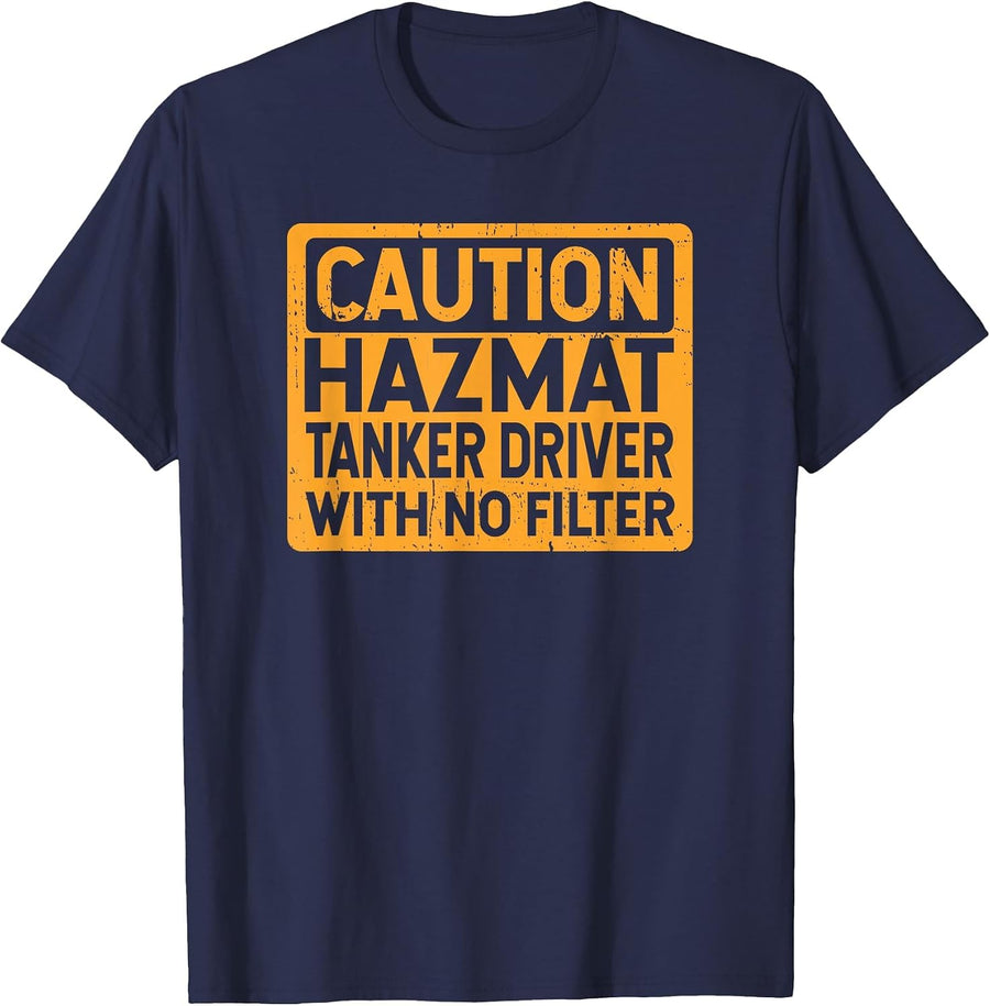 Dangerous Goods Tanker Without Filter T-Shirt - Navy Blue