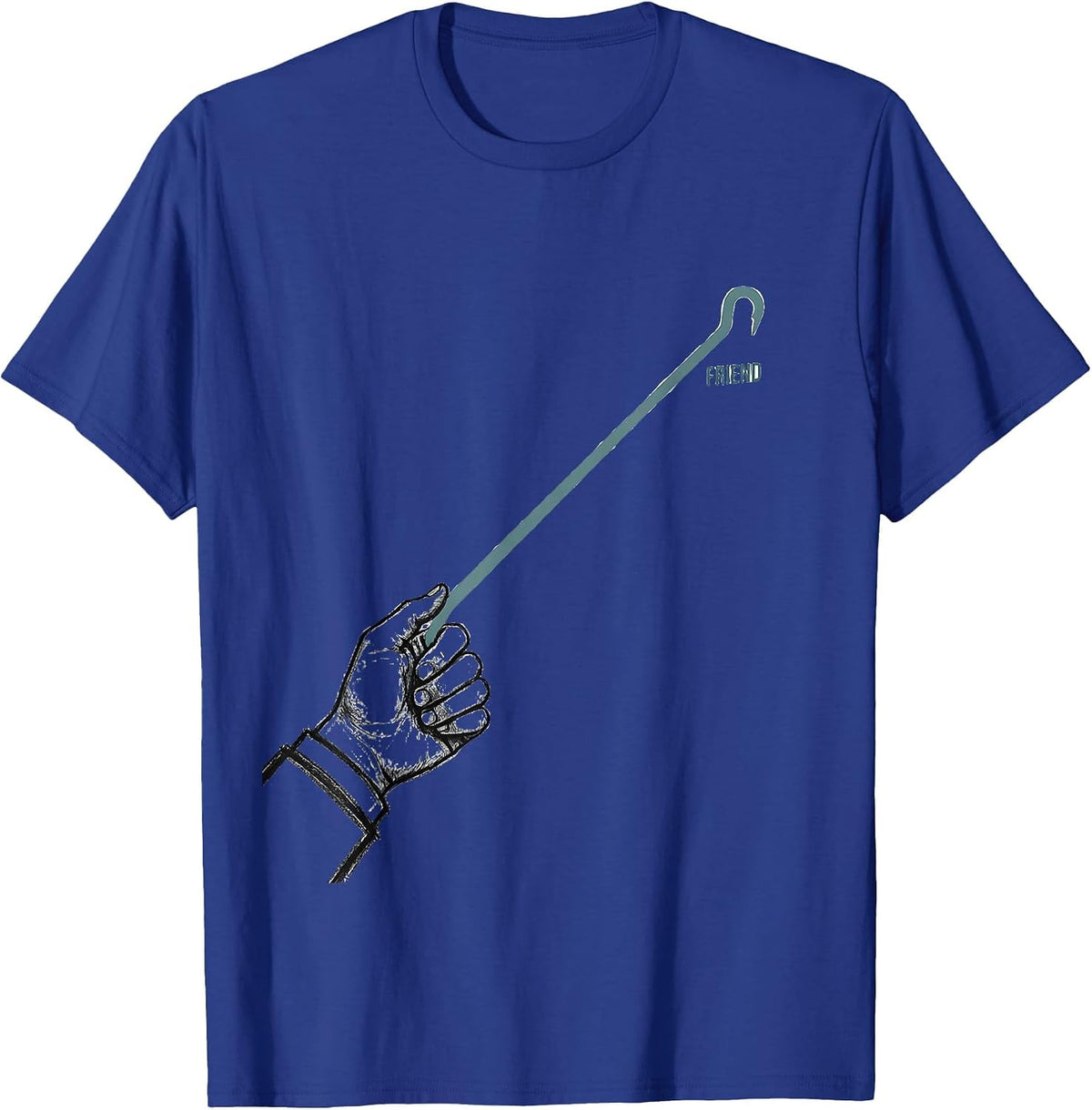 Friend ASL Sign Language Awareness Teacher Inclusion T-Shirt - Royal Blue