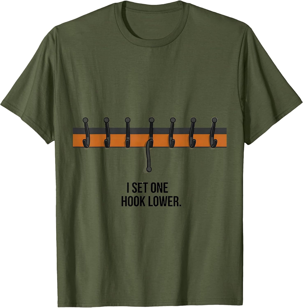 I Set One Hook Lower Funny Special Education Teacher Sped T-Shirt - Olive Green