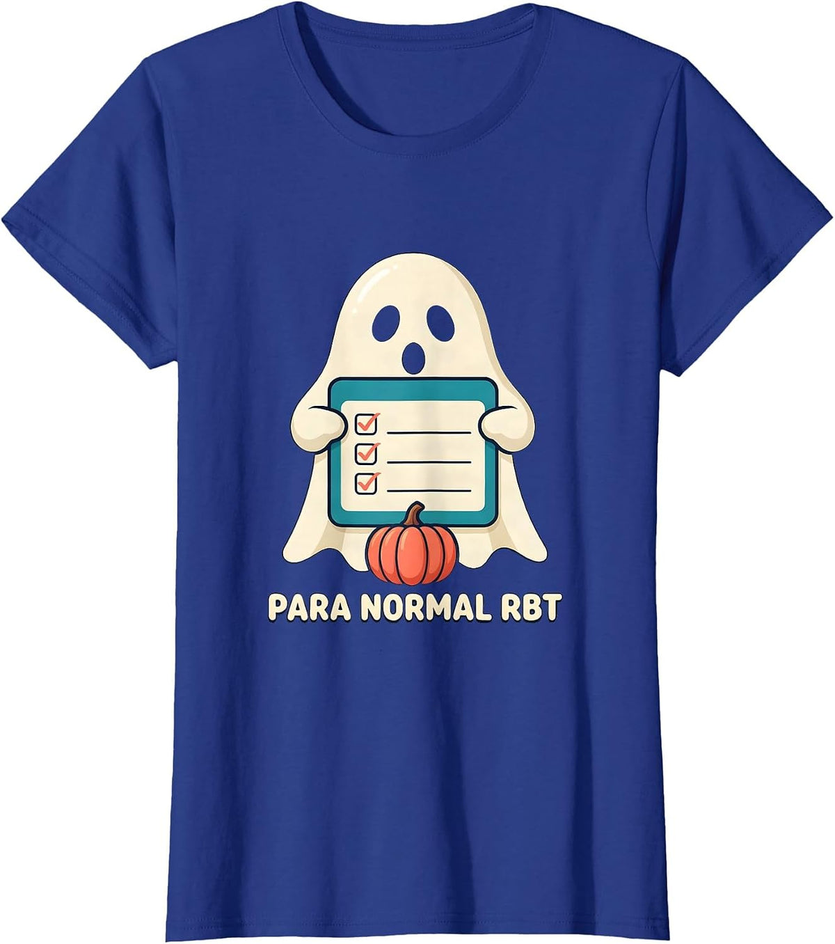 Women's Para Normal RBT Ghost Sped Teacher Paraprofessional T-Shirt - Royal Blue