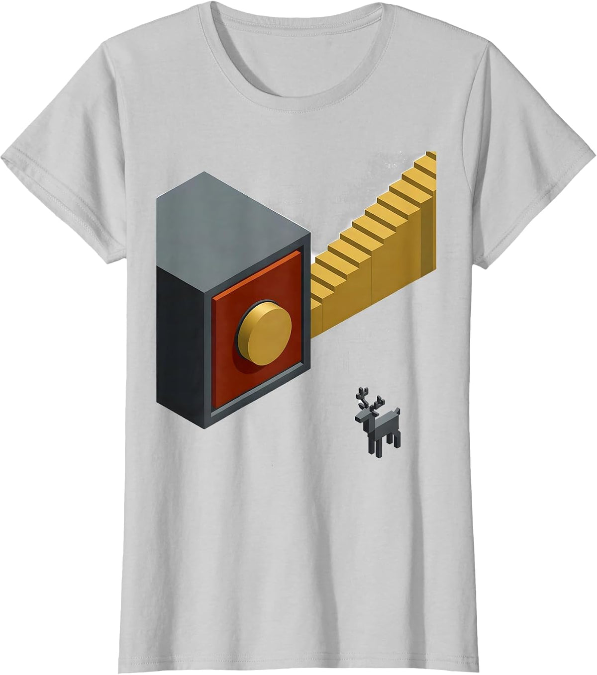 Console Hold Button 911 Dispatcher Christmas Humor T-Shirt - Silver Grey