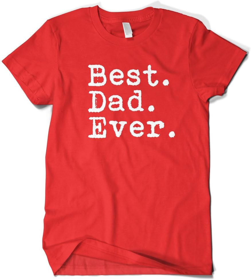 Cybertela Men's Best Dad Ever T-Shirt - Red
