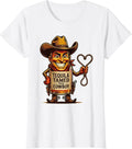 Women's Tequila Tamed This Cowboy Western Design T-Shirt - White