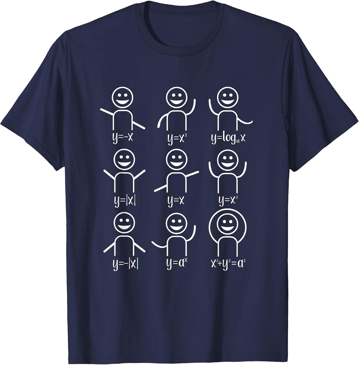 Algebra Maths Dance Maths Teacher T-Shirt - Navy Blue