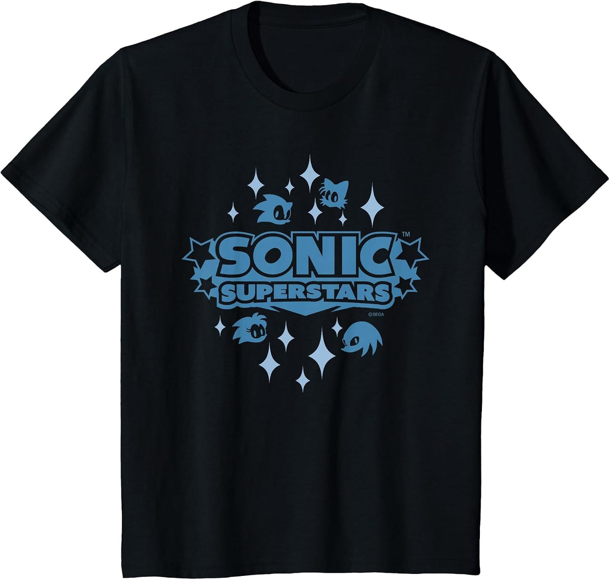 Sonic the Hedgehog, Sonic Superstars - Iconic (Blue) T-Shirt - Black