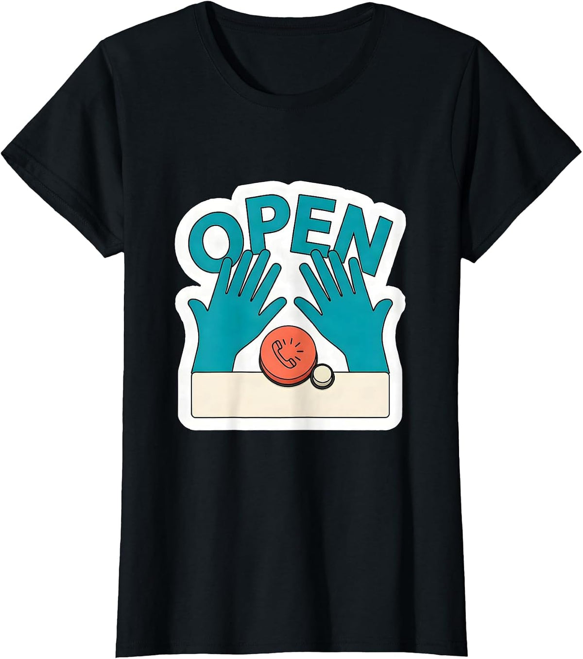 Open AAC Speech Therapy Communication Advocacy SLP SPED T-Shirt - Black