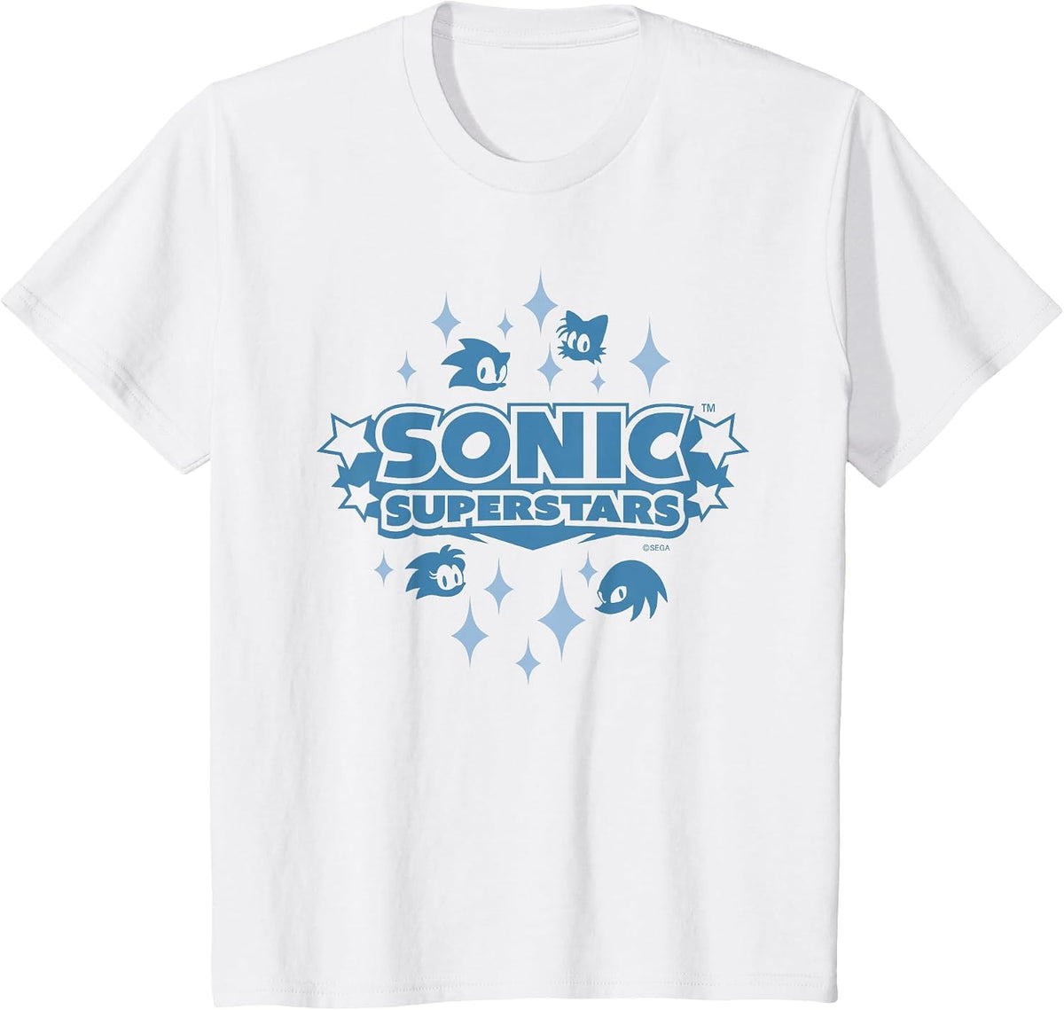 Sonic the Hedgehog, Sonic Superstars - Iconic (Blue) T-Shirt - White