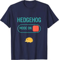 Hedgehog Mode On Funny Animal Lover Halloween Costume T-Shirt - Navy Blue