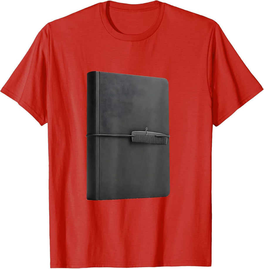 Men's Closed Ledger Barber Humor Vintage Hairstylist Gift T-Shirt - Red