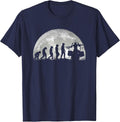 Drumming Drumsticks Drummer Evolution Funny T-Shirt - Navy Blue