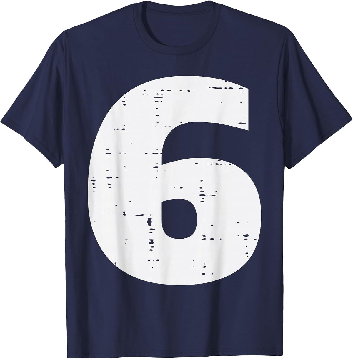 Number 6 Matching 67 Meme Halloween 6th Birthday Kids Boys T-Shirt - Navy Blue
