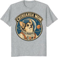 Chihuahua Mom T-Shirt Sumi-E Chibi Pet Portrait Graphic Tee - S3