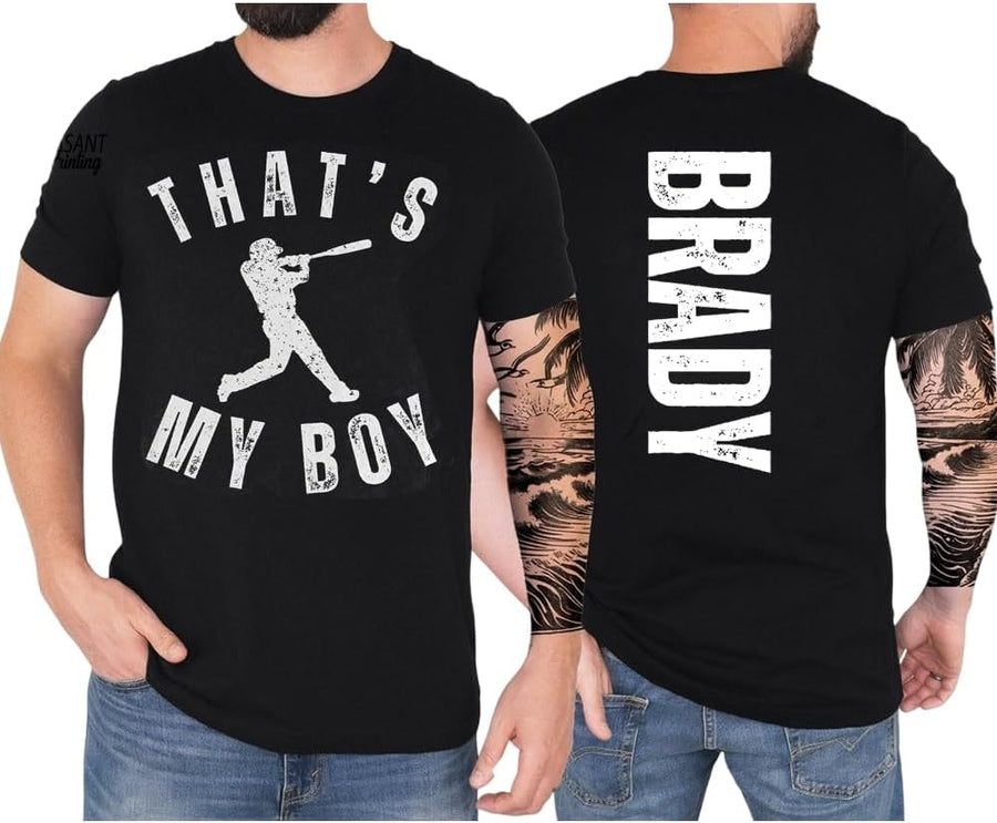 Personalized Baseball Dad Grandpa Shirt, Dad Tee, Baseball Lover Shirt, Gift for Papa, Husband, Fathers Day, Christmas -
