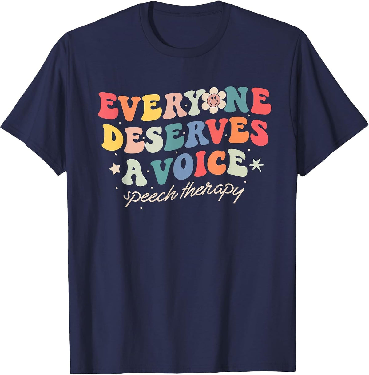 Speech Therapy Speech Language Pathologist SLP Team Women T-Shirt - Navy Blue