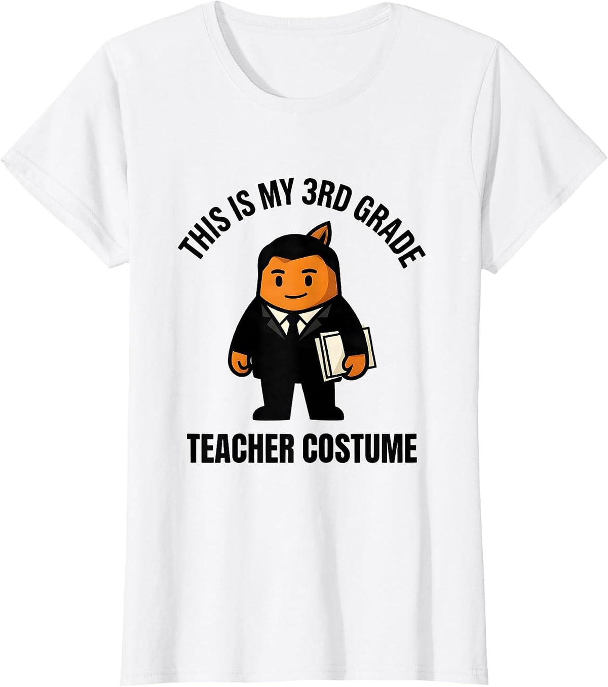 Women's This Is My 3rd Grade Teacher Costume Funny Halloween School T-Shirt - White