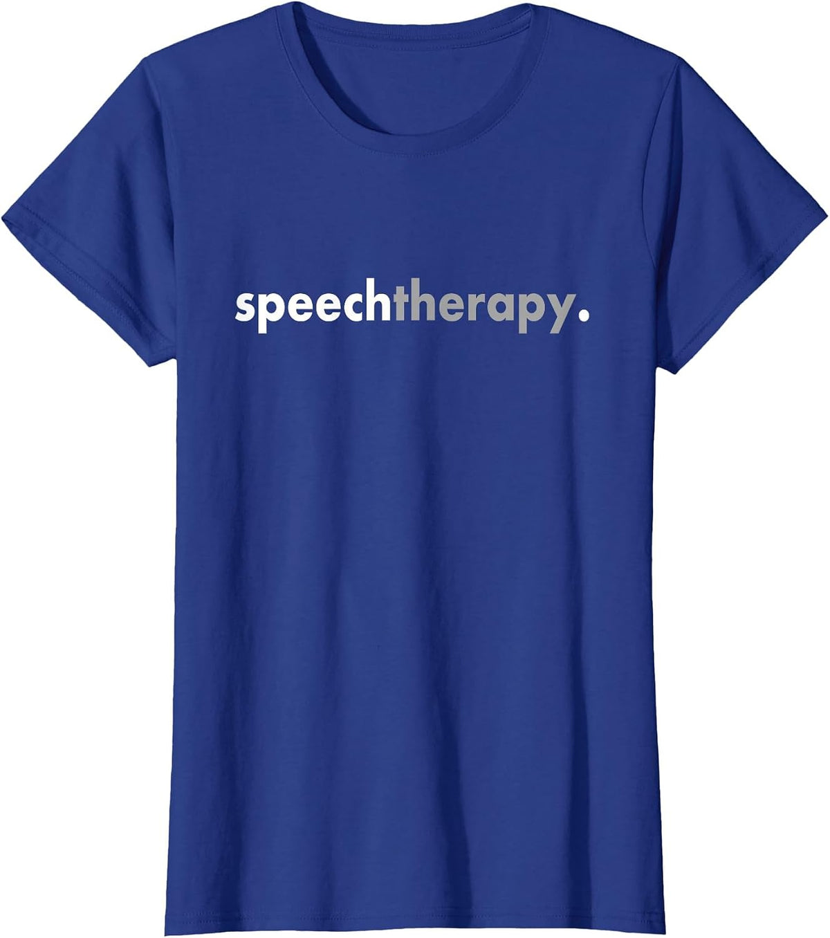 Minimalist Proud Therapist Teacher Speech Therapy T-Shirt - Royal Blue