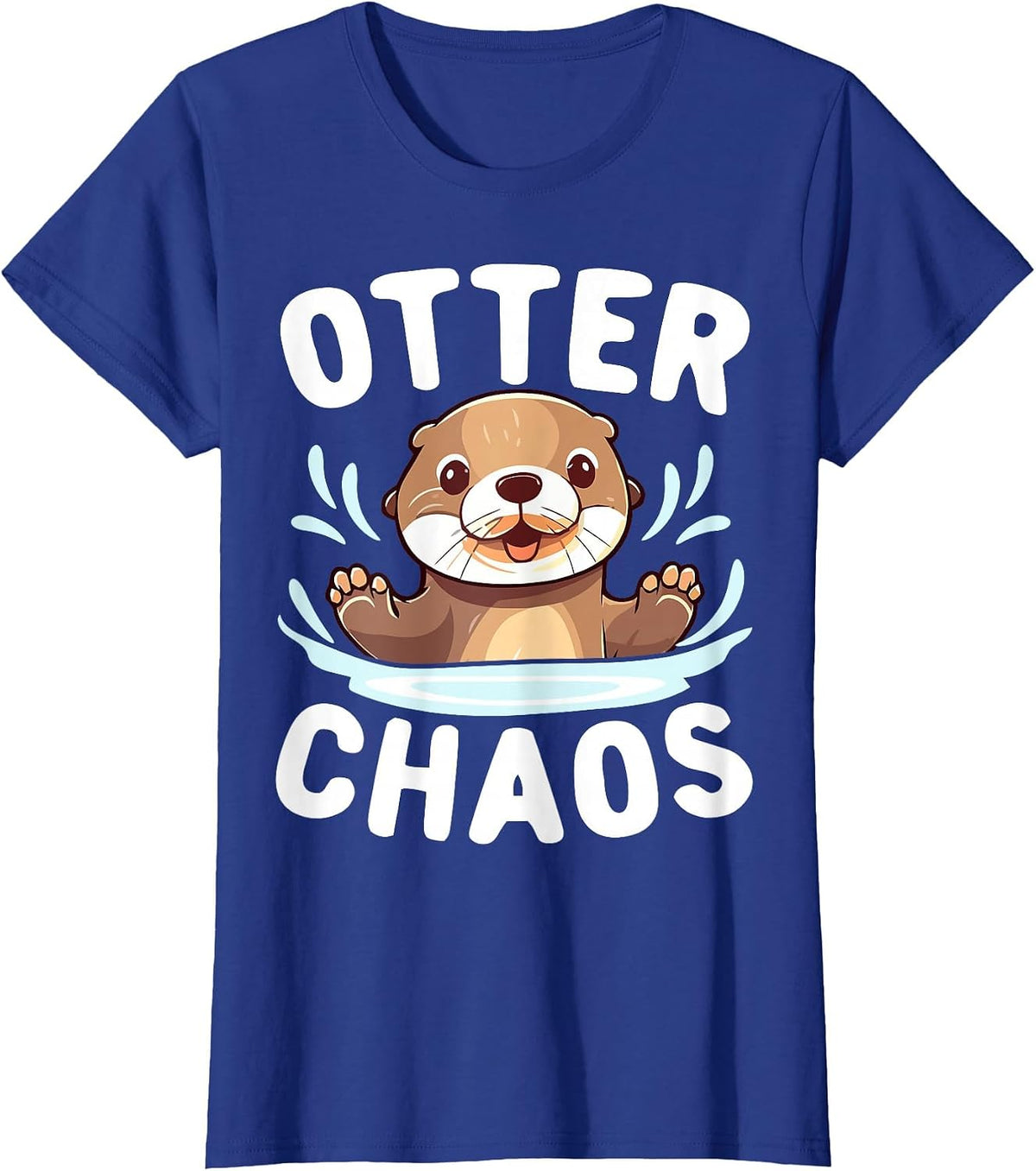 Otter Chaos Sea Animal Love Otters Fan T-Shirt - Royal Blue