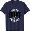 Goat Lover Forever Bold Graphic Design T-Shirt - Navy Blue