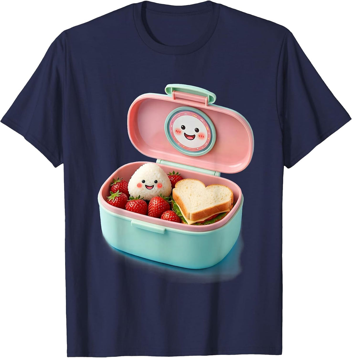 Fifth Grade Lunchbox Favorite Meal Illustration T-Shirt - Navy Blue