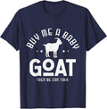 Buy me a Baby Goat Than we can Talk Design for a Goats Fan T-Shirt - Navy Blue
