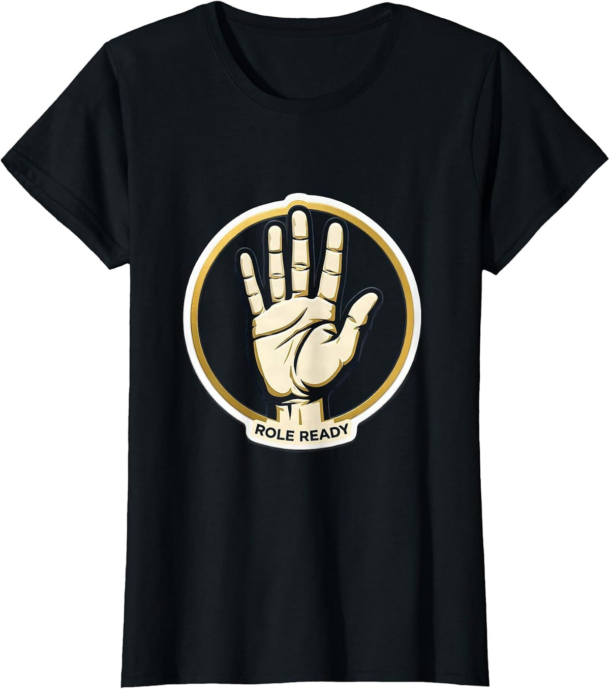 Role Ready ASL Sign Language Deaf Awareness Teacher T-Shirt - Black