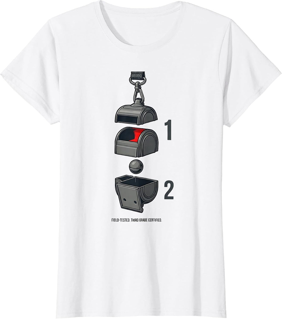 Field-Tested Third Grade Certified Teacher Back To School T-Shirt - White
