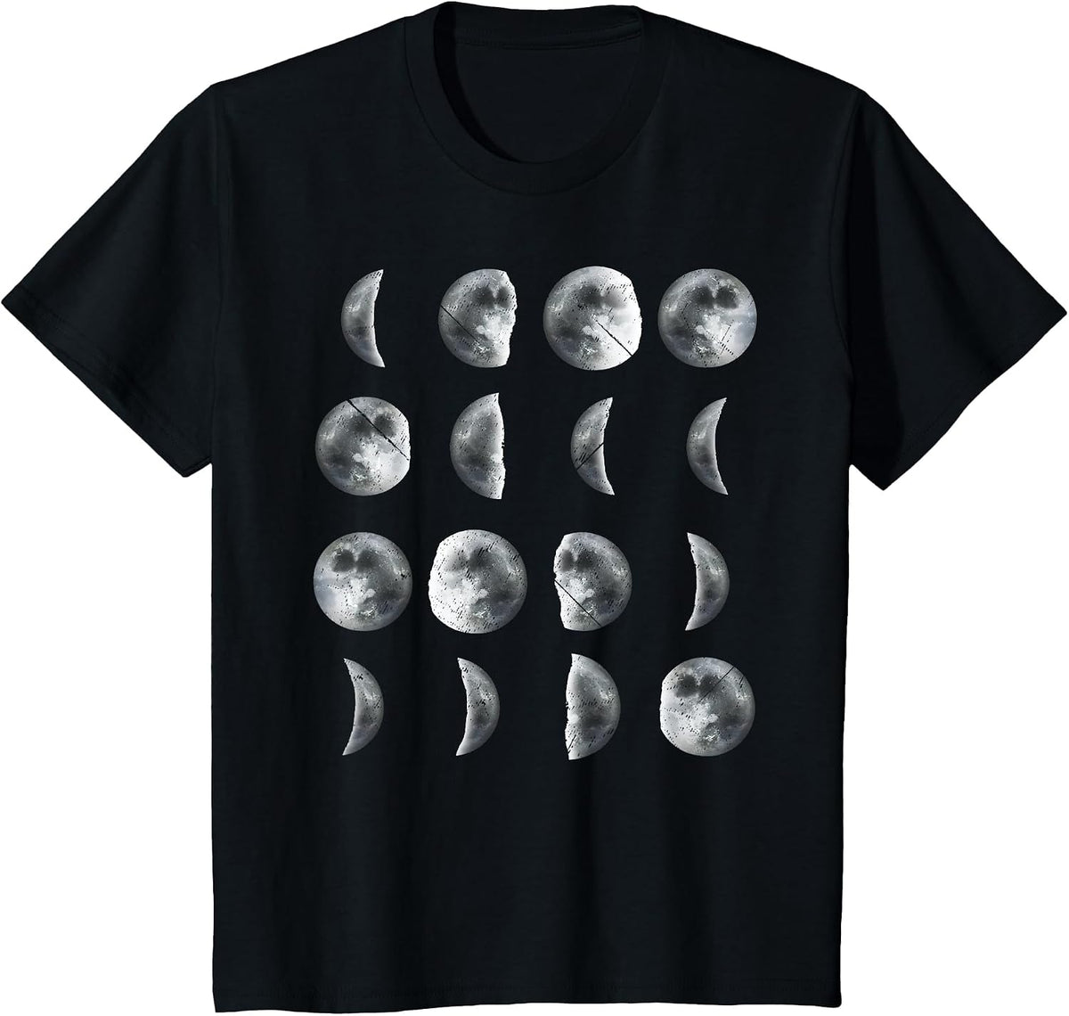 Space Science Student Teacher Funny Leonard Moon Phases T-Shirt - Black