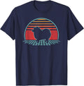 Pomeranian Lover Dog Owner Retro Vintage 80s Style T-Shirt - Navy Blue