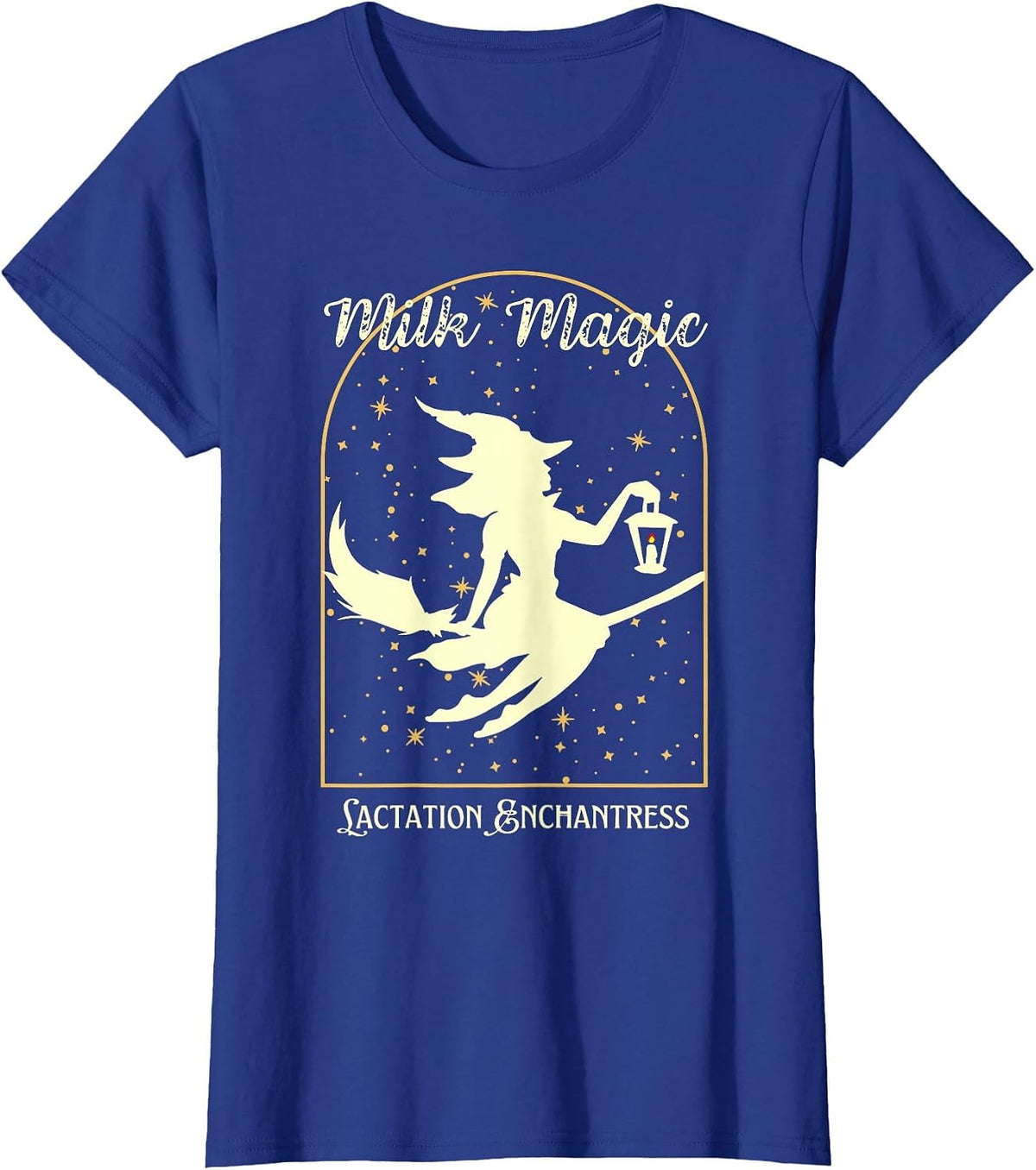 Witch Lactation Consultant Breastfeeding IBCLC Halloween T-Shirt - Royal Blue