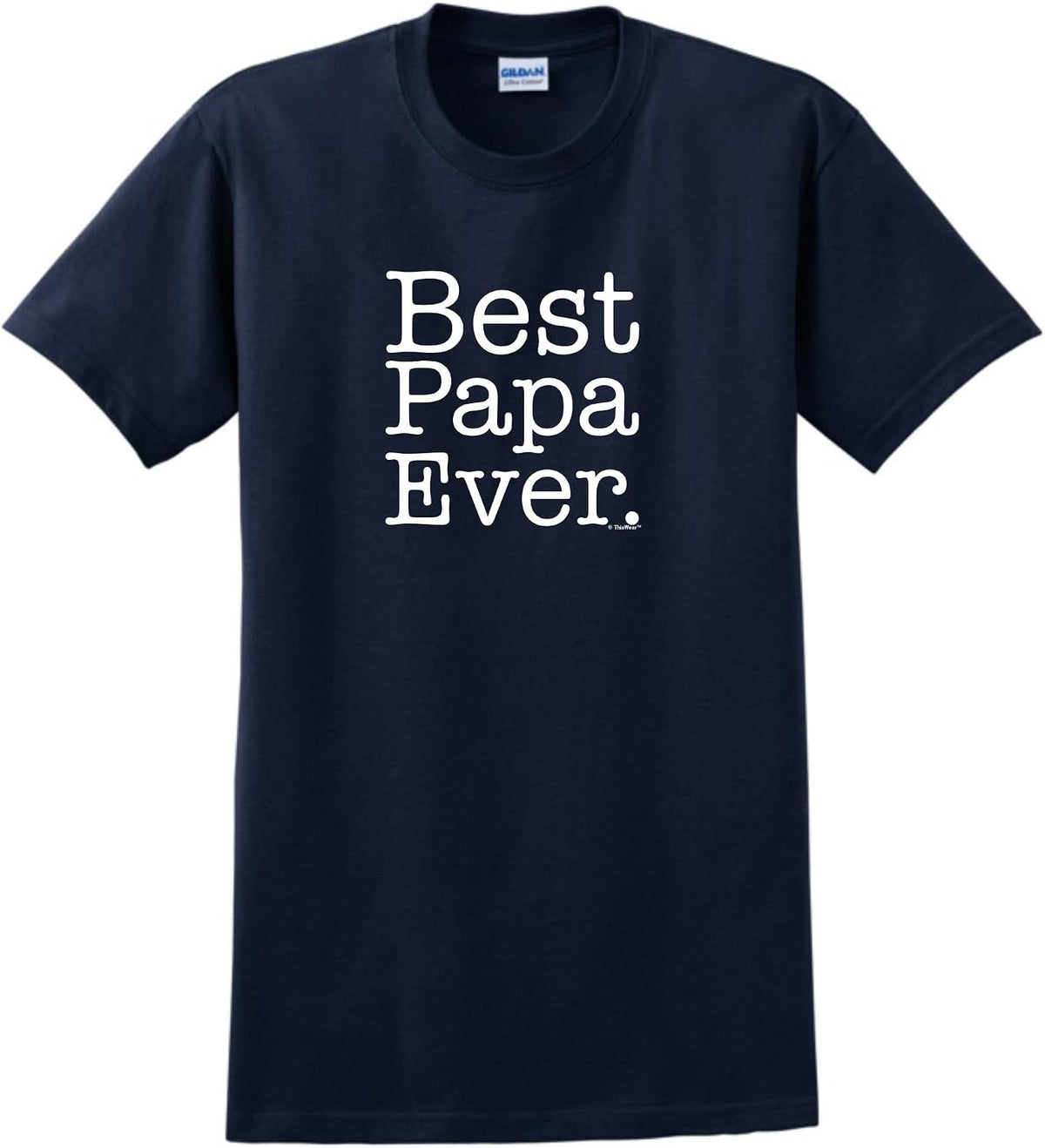 Best Papa Ever Short Sleeve Unisex T-Shirt [PPP] - Navy