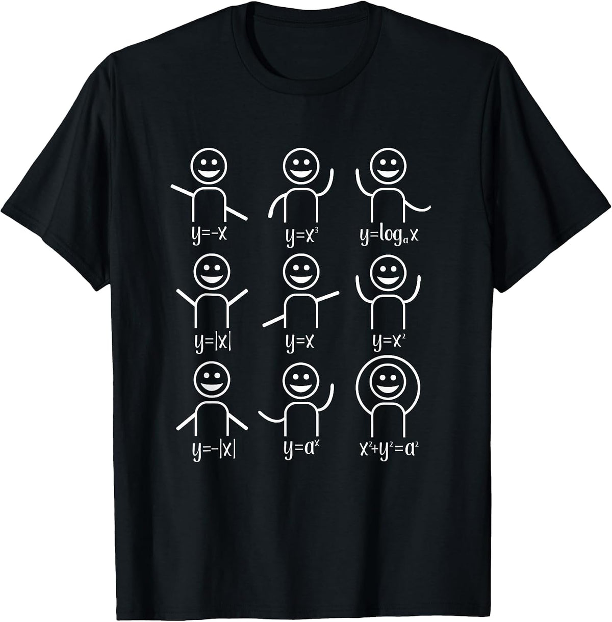 Algebra Maths Dance Maths Teacher T-Shirt - Black