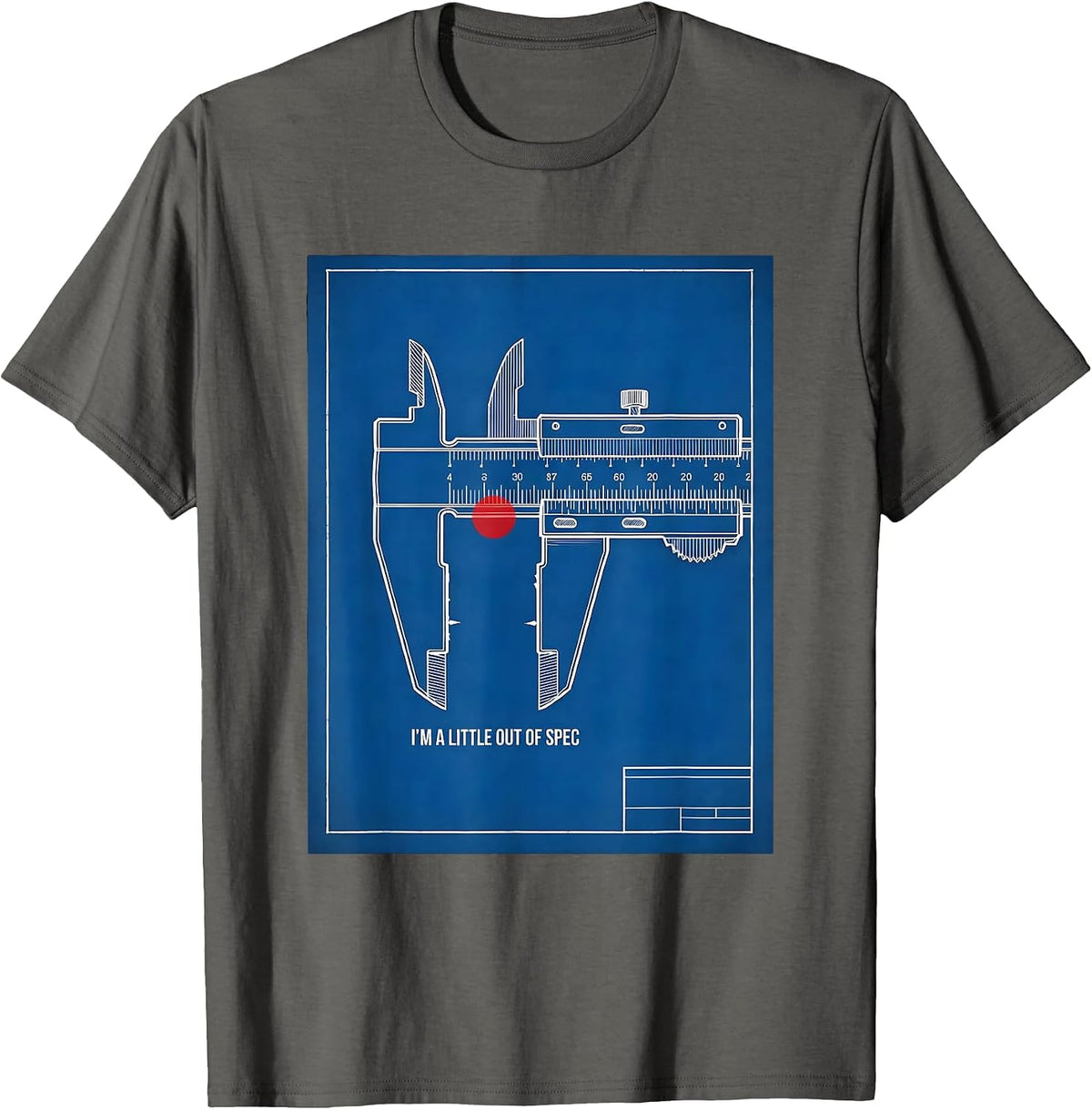 Men's I'm A Little Out Of Spec Funny Sarcastic Adult Humor T-Shirt - Asphalt Grey