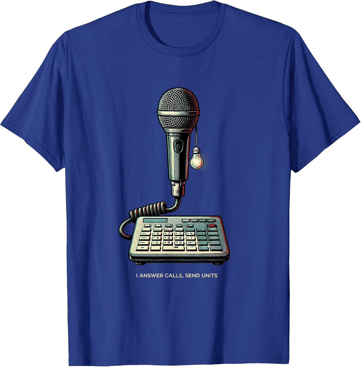 I Answer Calls Send Units Funny 911 Dispatcher Christmas T-Shirt - Royal Blue