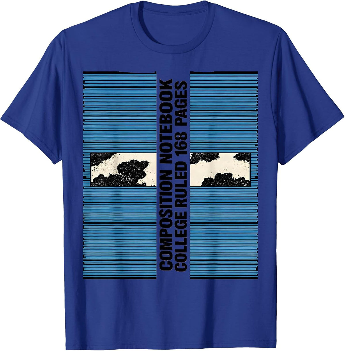 Men's Composition Notebook College Ruled 168 Pages Teacher T-Shirt - Royal Blue