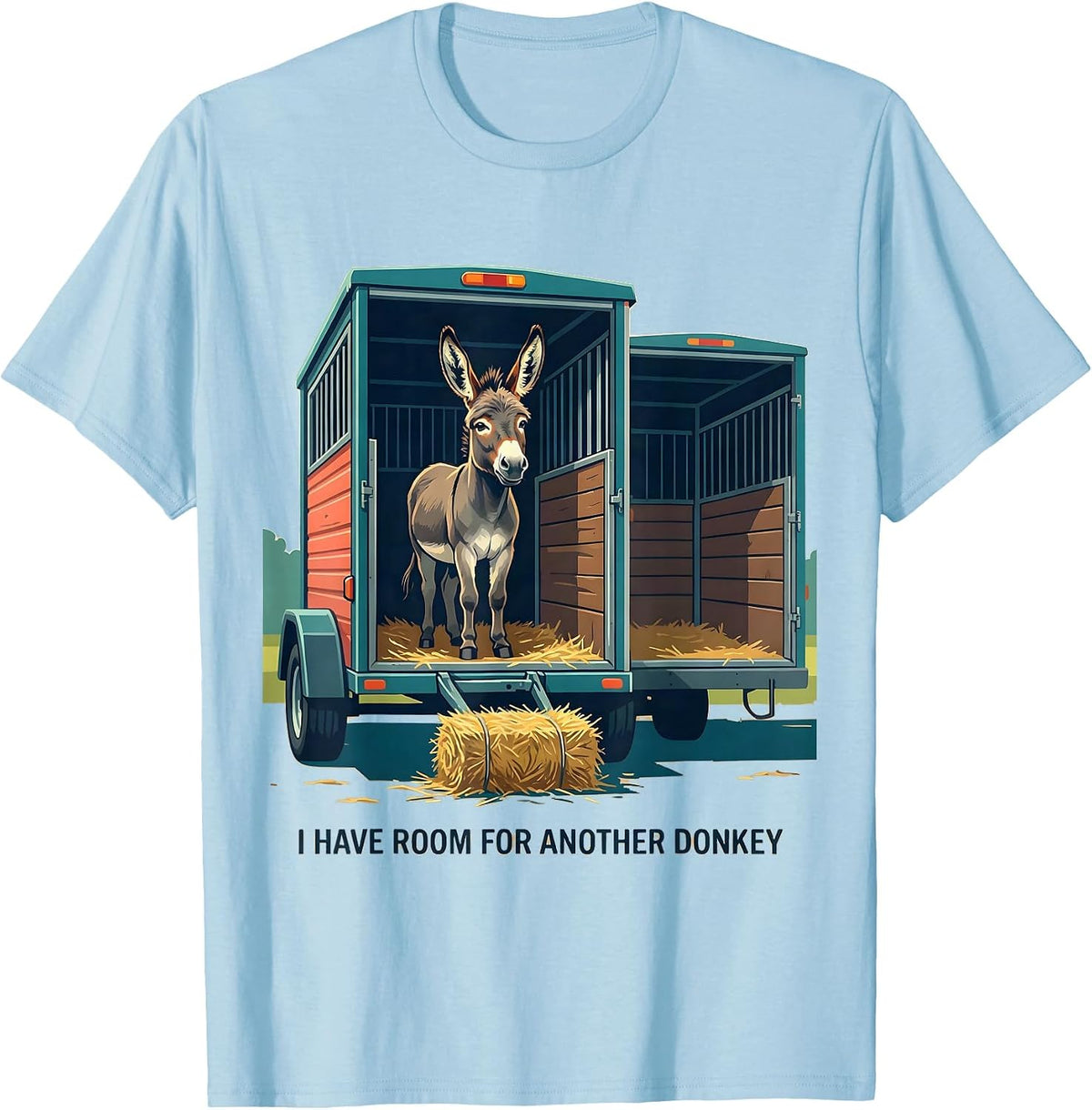 Men's I Have Room For Another Donkey Funny Donkey Lover Animal T-Shirt - Baby Blue