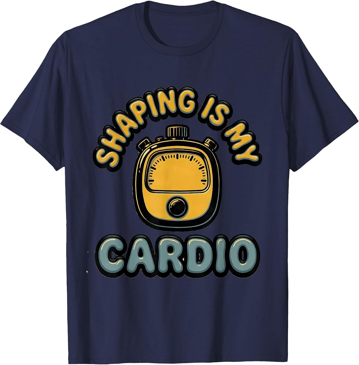 Shaping Is My Cardio Special Education Teacher ABA SPED T-Shirt - Navy Blue