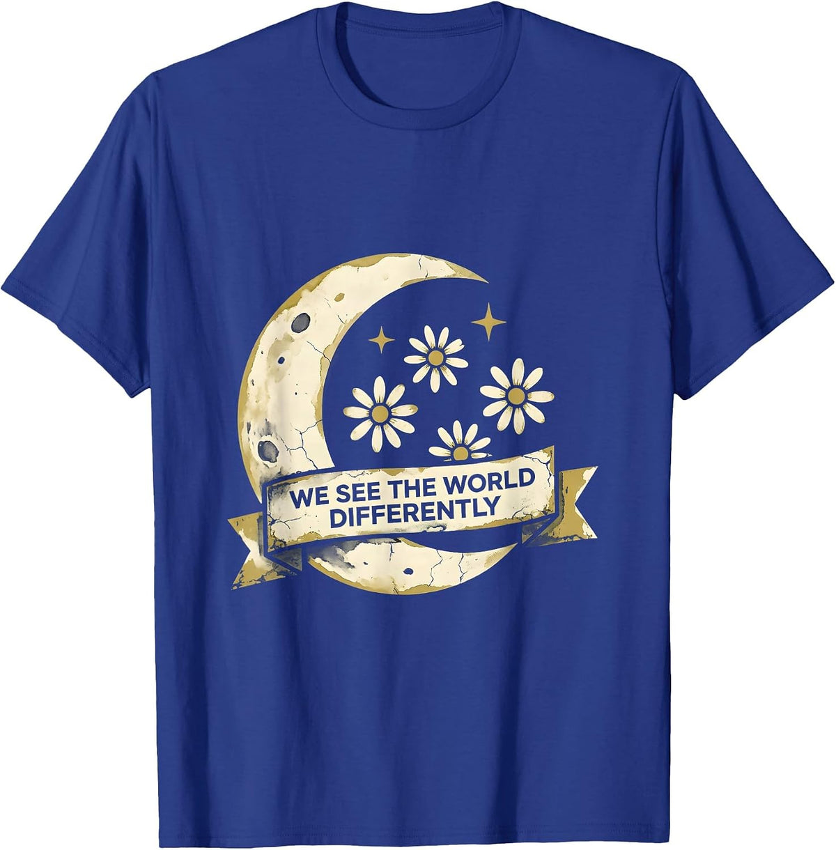 We See The World Differently Autism Awareness T-Shirt - Royal Blue