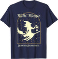 Witch Lactation Consultant Breastfeeding IBCLC Halloween T-Shirt - Navy Blue