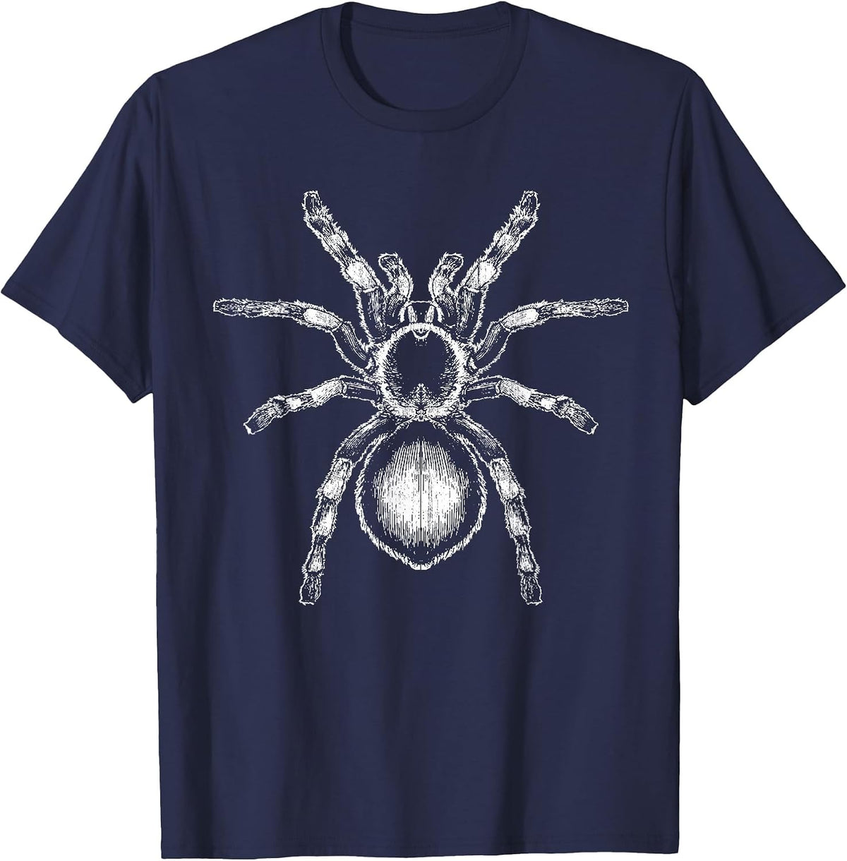 Tarantula Huge Spider Phobia Halloween Costume Arachnophobia T-Shirt - Navy Blue