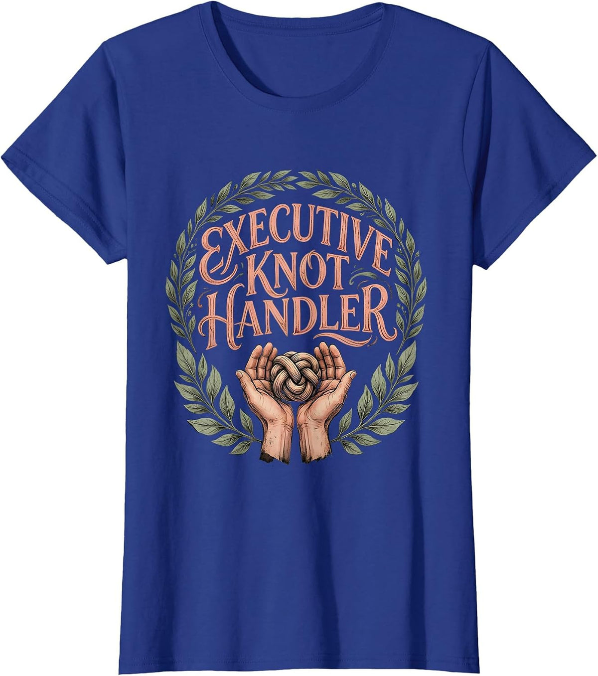 Women's Executive Knot Handler Boho Massage Therapist Humor T-Shirt - Royal Blue