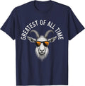 G.O.A.T. Funny Goat Lover, Farmer, Farm Animal T-Shirt - Navy Blue