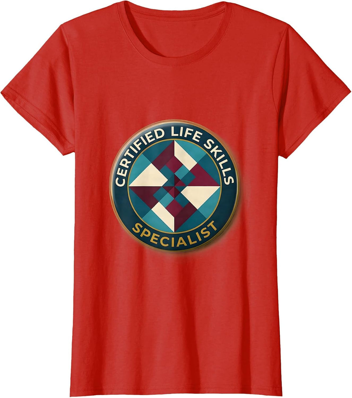 Certified Life Skills Specialist OT Design T-Shirt - Red