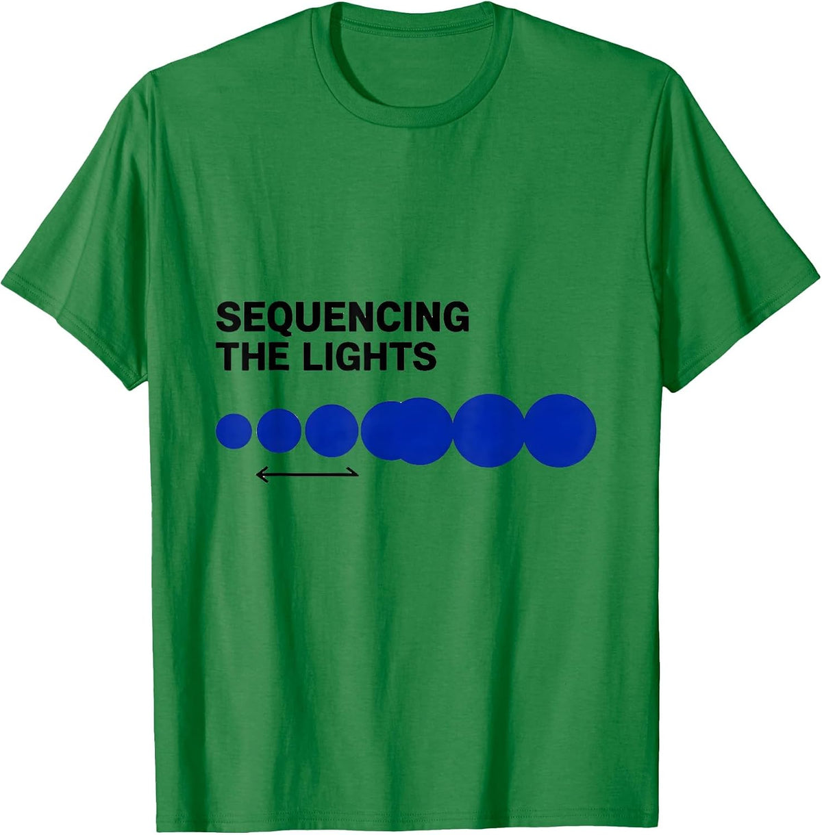 Men's Sequencing The Lights Occupational Therapy Christmas T-Shirt - Kelly Green